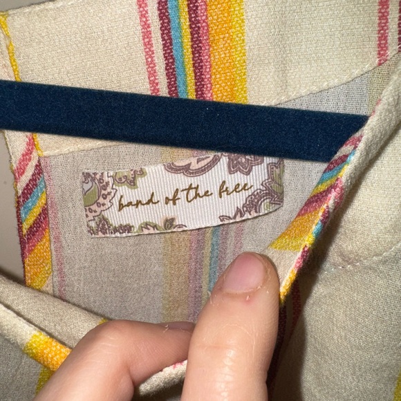 Striped Yellow and White Jumpsuit - Picture 10 of 10